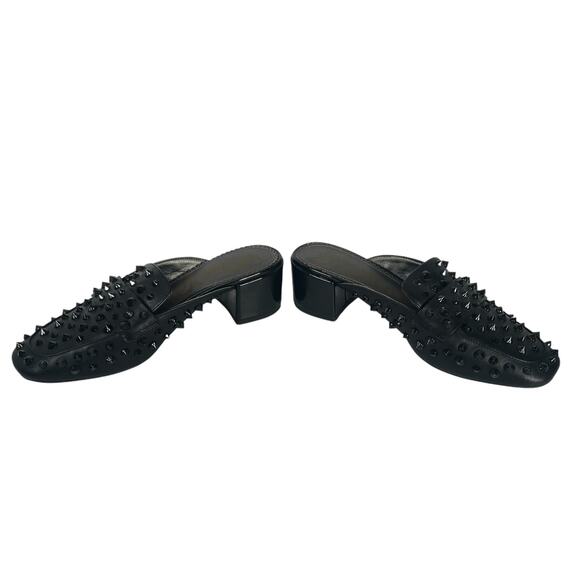 Sam Edelman Women's Studded Embellished Mule Loafer Heels size 7 Goth Black - Picture 5 of 10